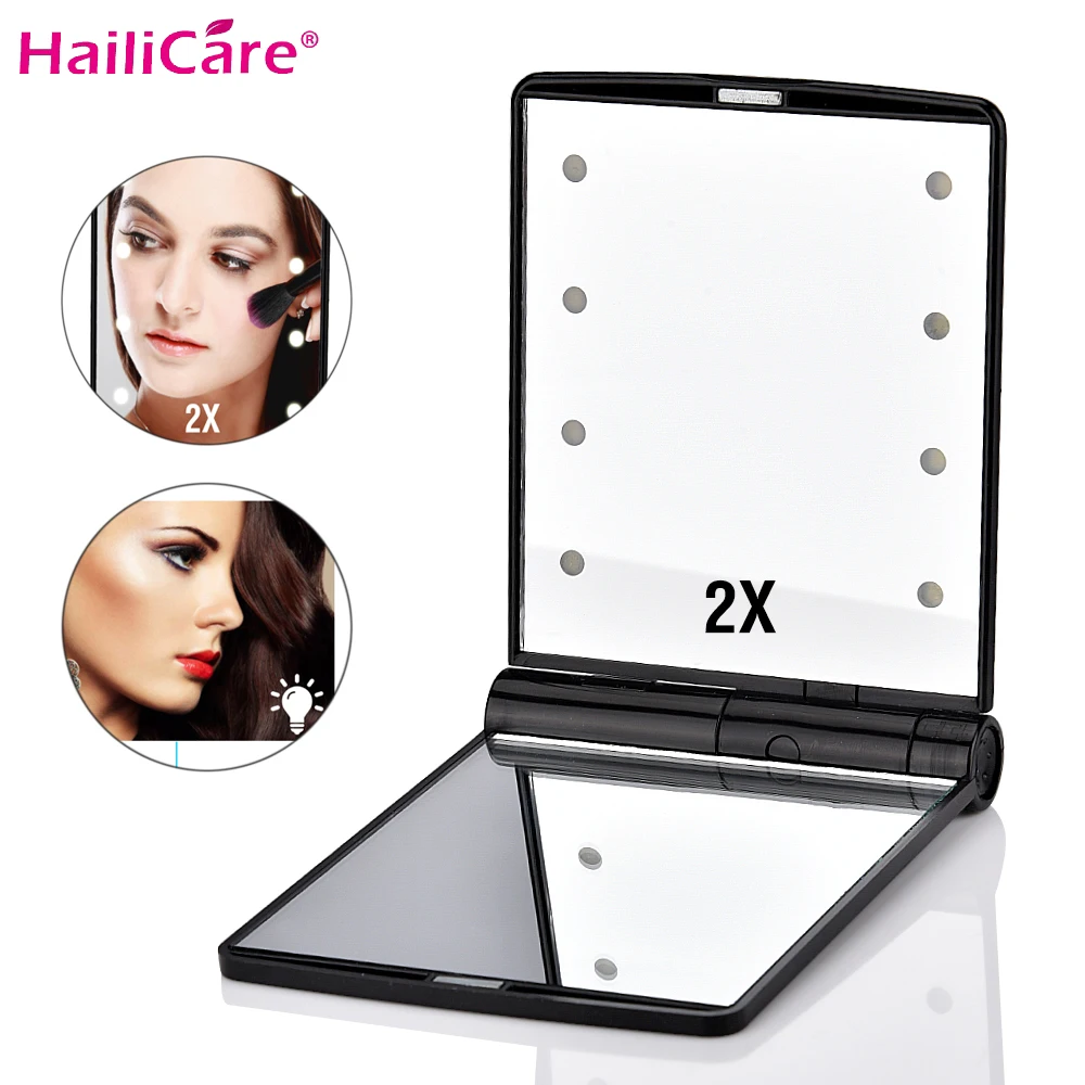 Buy 2X 8 LED Lights Lamps Makeup Mirror Portable