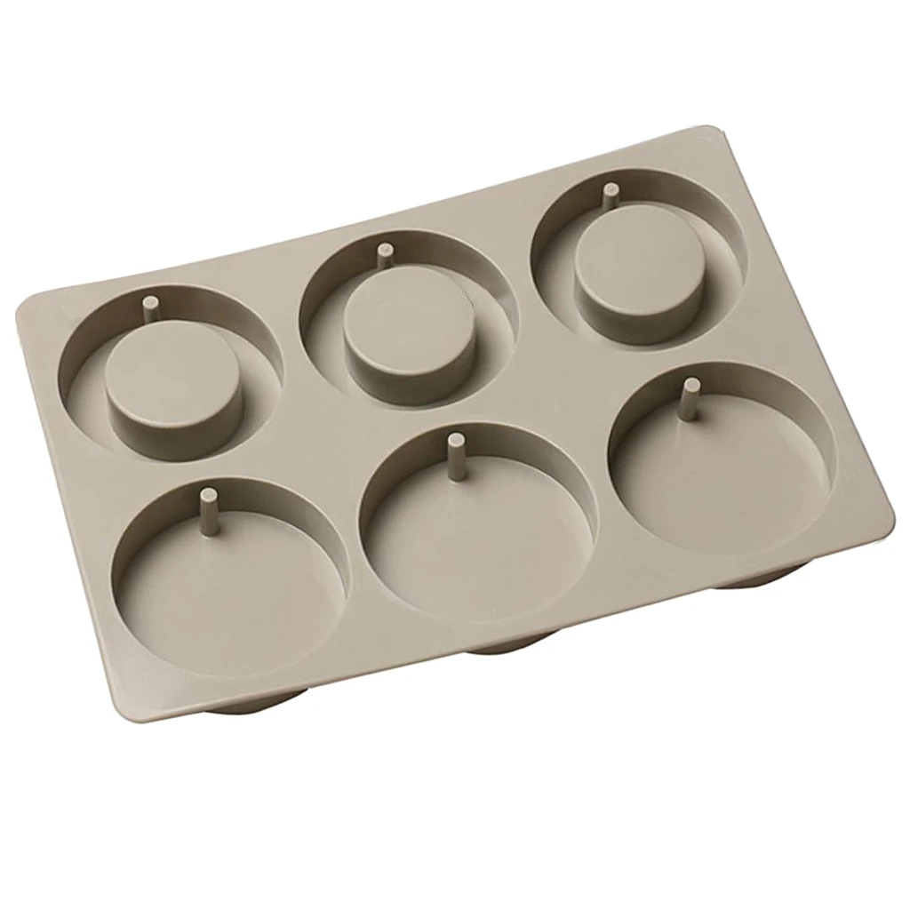 6 OR 3 Cavity Silicone Aroma Dried Flower Tablet Mould DIY Wax Plaster Mold