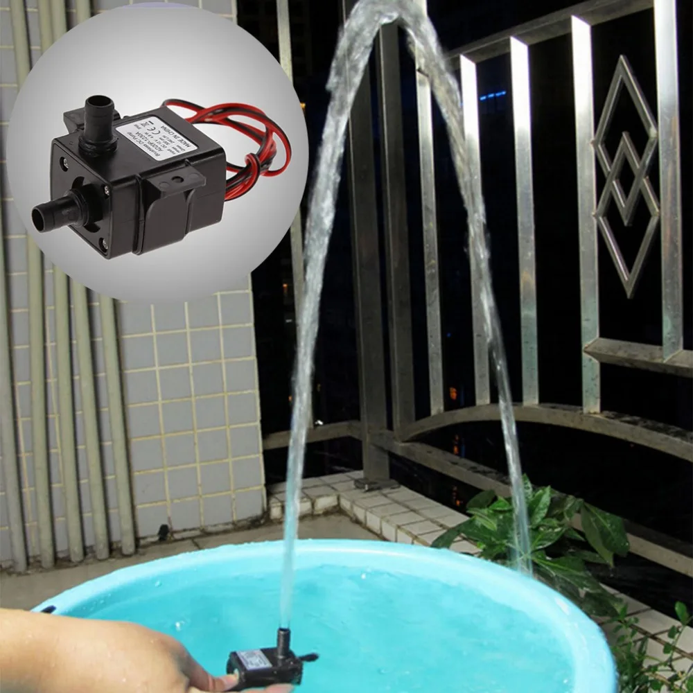 12В 240л/ч бесщеточный постоянный магнитный ротор погружной водяной насос садовый пруд фонтан аквариум распылитель воды цикл аквариум