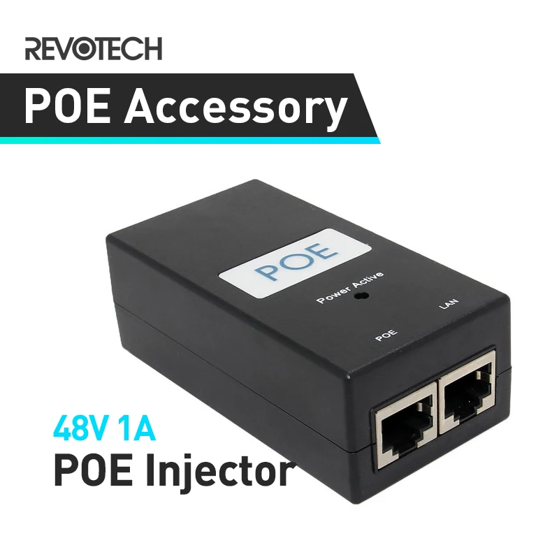 

Brand New and High Quality 10/100Mbps Desktop POE Injector Power Supply Input 100V-240V Output 48V 1A