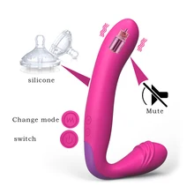 Double motor massage anal Clitoris vaginal Strapless Strapon Dildo Vibrators for Women G spot Gay Adult Sex Toys for Couple