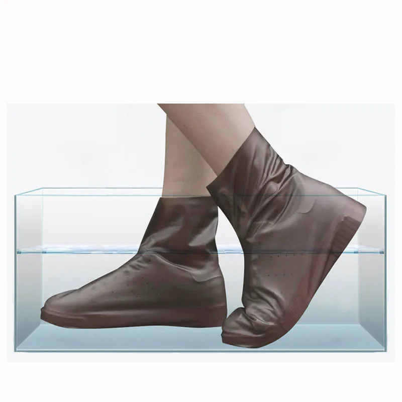 1 Paar Van TPU Herbruikbare Waterdichte Latex Regenlaarzen Dekken Unisex Overschoenen Outdoor Reizen Draagbare Overschoenen