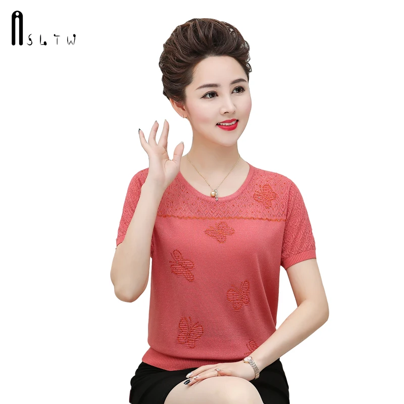 ASLTW летняя футболка женская новая с коротким рукавом Harajuku бабочка полые тонкие топы размера плюс женская одежда трикотажная футболка