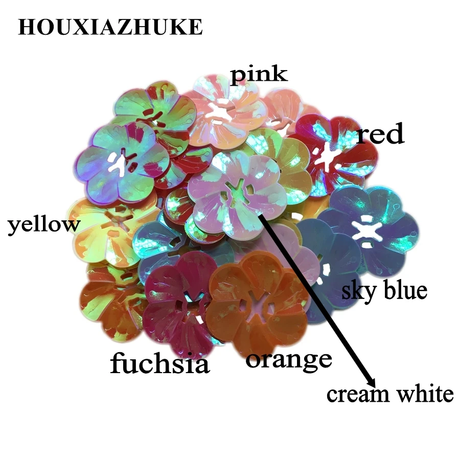 28 мм Цветы голубой светло-розовый смешанный Небесно-Голубой фуксия или желтый блестки 500 шт. в партии для украшения одежды