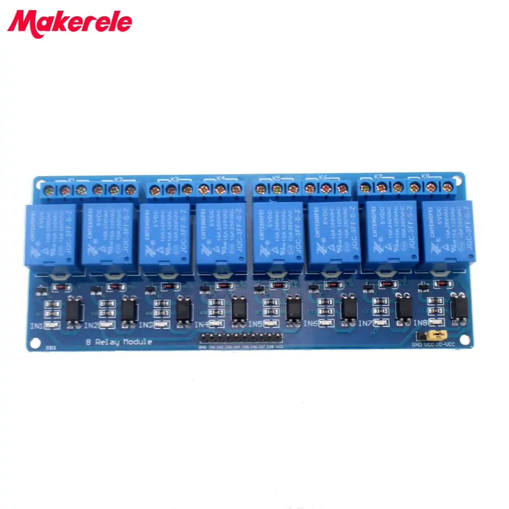 

Free Shipping 8 channel 8-channel relay control panel PLC relay 5V module for hot sale in stock.8 road 5V Relay Module