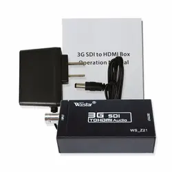 Розничная и OEM и ODM Wiistar Mini 3g SDI в HDMI конвертер адаптер Поддержка HD-SDI/3g-SDI сигналы, показывающие на HDMI дисплей