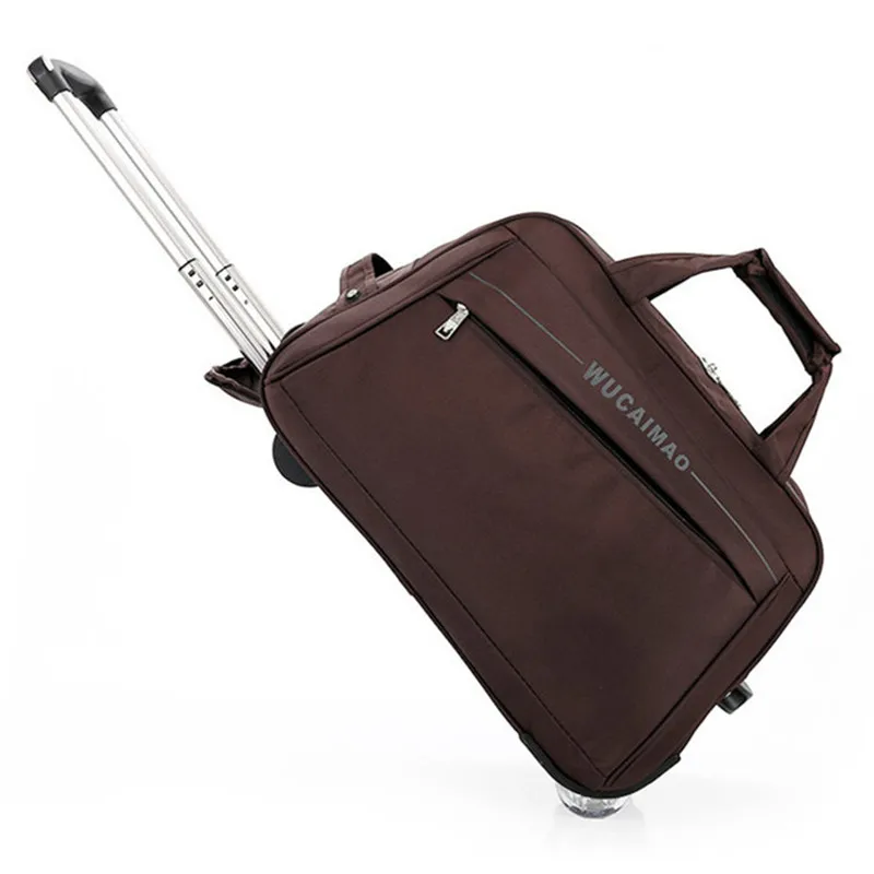 

2018 New Quality Rolling Luggage Trolley Bag Women Travel Bags Metal Hand Trolley Female&male Bag Large Package Travel Suitcase