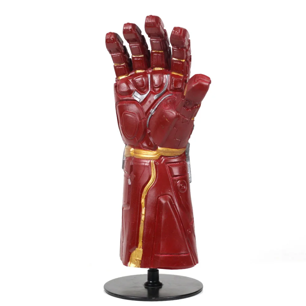 Новые фильмы Мстители эндшпиль война Железный человек перчатки косплей реквизит Мстители светодиодный перчатки ПВХ игрушки для детей взрослому подарок на день рождения