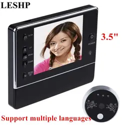 LESHP 3,5 ''ЖК дисплей беспроводной дверной звонок глазок 120 градусов просмотра ночное видение 3X зум дверные звонки Поддержка 32 ГБ Micro SD карты