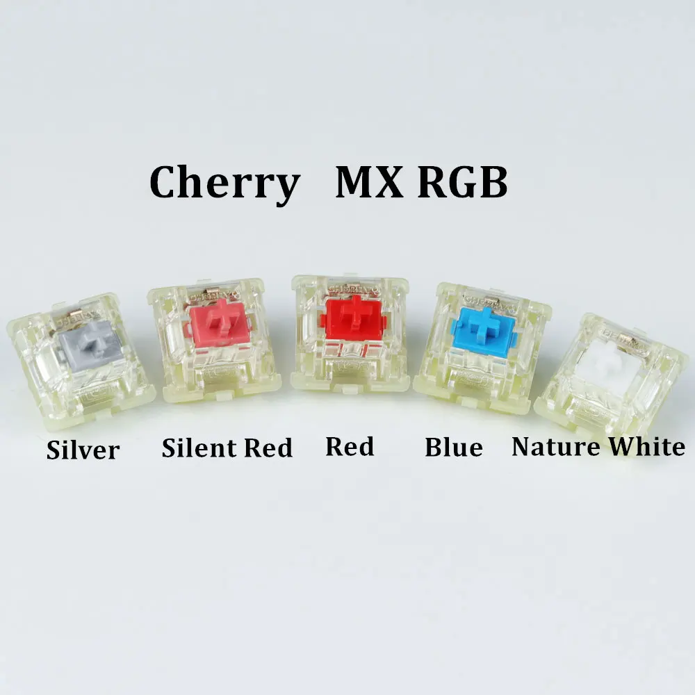 Authentic Smd Rgb Mx Rgb Switch Speed Silver Silent Red Blue Nature White Pink Fit Gk61 Gk64 G Pro X - Keyboards - AliExpress