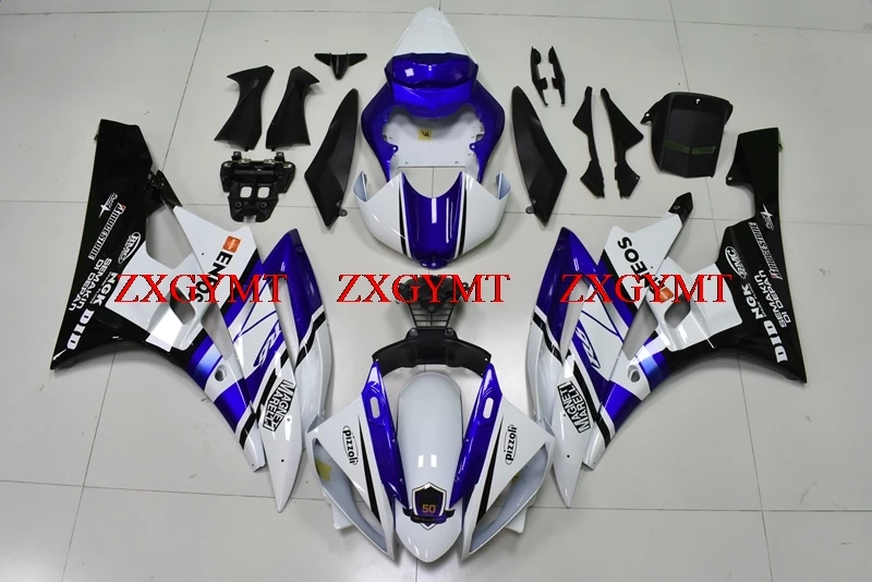 

Fairing for YZF600 R6 2006 - 2007 Fairings YZF R6 06 Blue White Black Motorcycle Fairing YZF R6 06