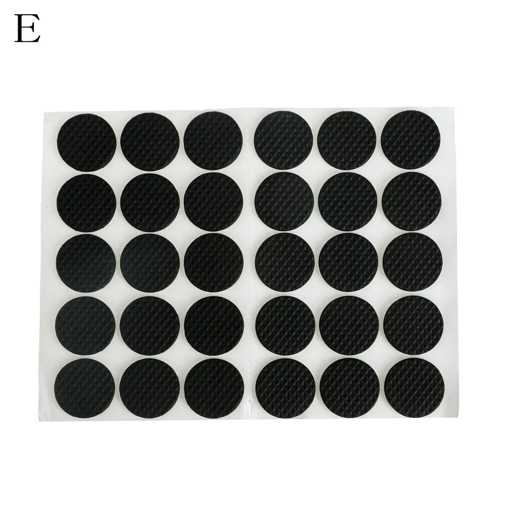 12 Вт, 30 Вт/48 шт Многофункциональный черный самоклеющийся ножка для мебели стол стул диван ног, проданы нащего завода липкий коврик протектор - Цвет: as picture
