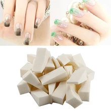 24 шт. Треугольники гвозди мягкие губки для Цвет увядает Маникюр DIY Creative Nail Art Инструмент Аксессуары Цвет меняется лак для ногтей