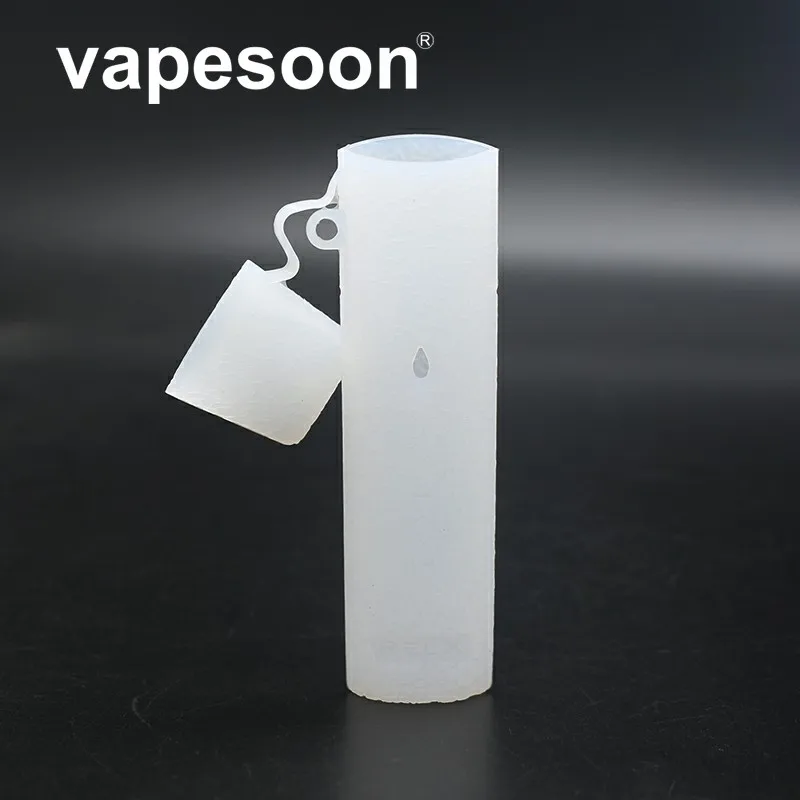 1 шт. силикон vapesoon чехол для кожи с металлическим шнурком для RELX POD системы Нескользящая Текстура силиконовый рукав обертывание оболочка гель - Цвет: Прозрачный