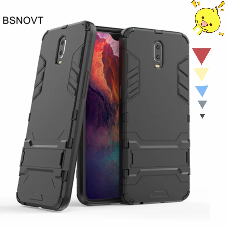 

BSNOVT OPPO R17 Case OPPO R17 Cover Soft Silicone + Plastic Kickstand Phone Case For OPPO R17 Phone Holder Bumper Back Cover