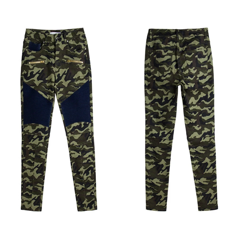 stretch Women/'s l//XL Khaki Jean stretch Moto Pant women pants