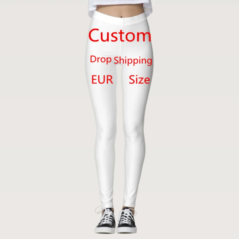 

Quality Women Legging Personality 3D Print Leggings Customize Push Up Elastic Fitness Slim Design Dog Animal Fun Trousers