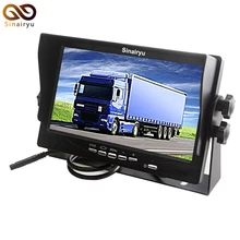 DC12 ~ 24 В Грузовик Автобус hd 800×480 цифровой Экран 7 дюймов tft ЖК-дисплей парковка Мониторы с гладить кронштейн 2 RCA видео Вход