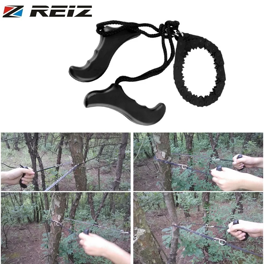 

REIZ Multifunction Hand Tool Gear Pocket Chain Saw Hand Saw Chain Outdoor Emergency Survival Tool Camping Hiking ChainSaw