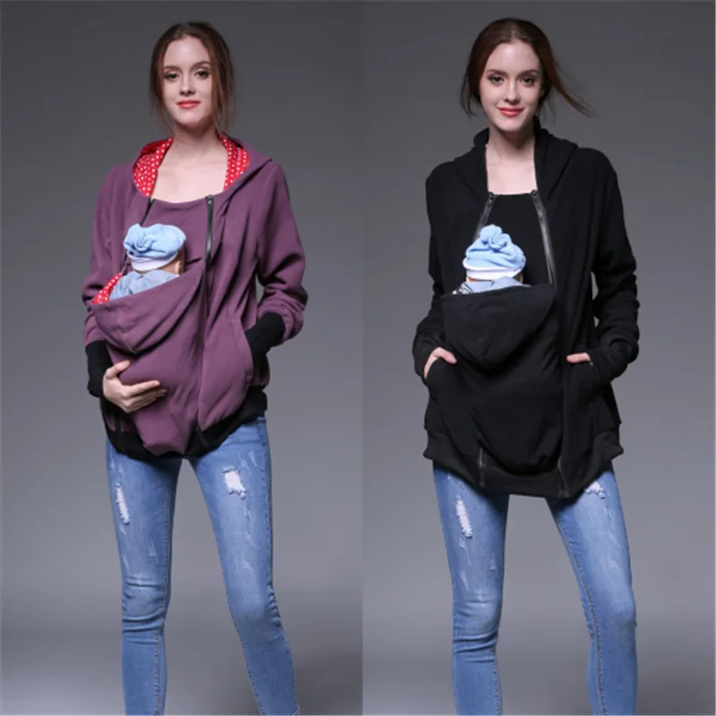 Autumn Spring Maternity Clothes Hoodies Pregnant women Waxed Coats With