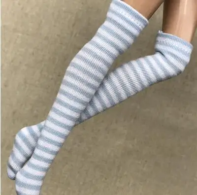 Doll Accessories 1Pairs 1/6 Doll Socks Stripe Blyth Socking Fit Azone Kurhn OB Momoko Barbies Blyth