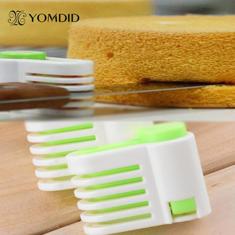 

2pc/set Cake&Bread Cutter 5 Layers Adjustable DIY Bread Slicer Useful Cake Decoration in Kitchen 5 capas de cortador de pastel