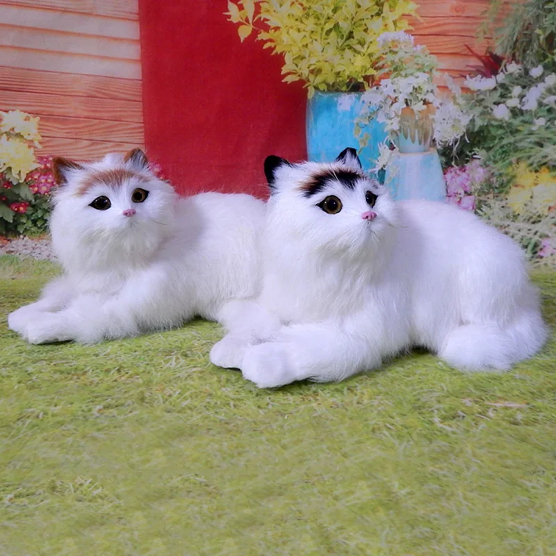 

CXZYKING Super Kawaii Simulation Cats Plush Toys Fun Plush Fluffy Cats Toys Stuffed Doll Kids Room Decoration Birthday Gifts