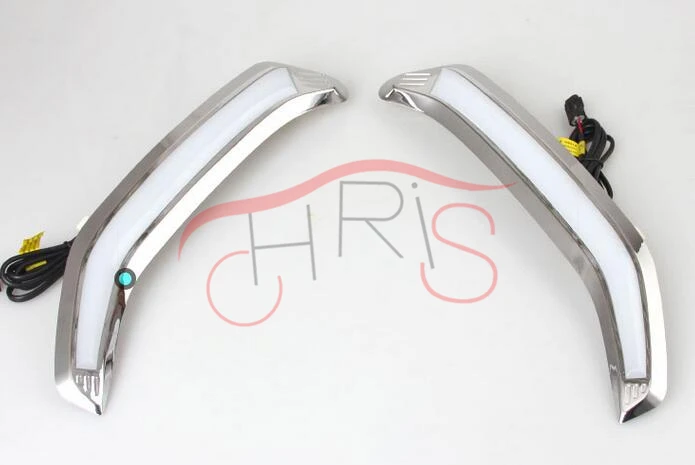 

Guiding light style Car LED Daytime Running Lights With Dimmer Function For Forester 2013- 2014 Chrome Plating DRL