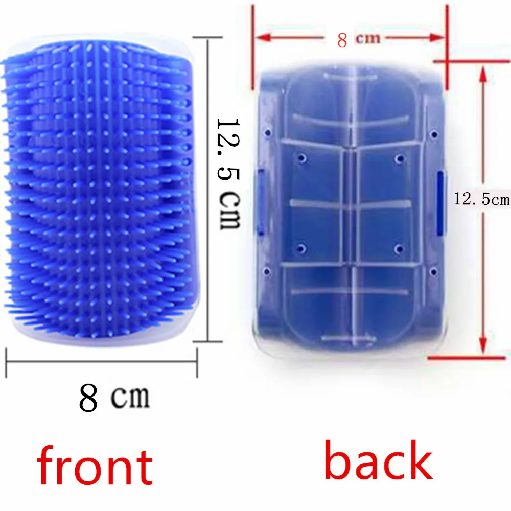 Угловой кошачий щетк, расческа для питомца игрушка Пластик царапин щетина свода стопы массажер самостоятельно Уход за лошадьми игровой комплекс для кошек игрушки