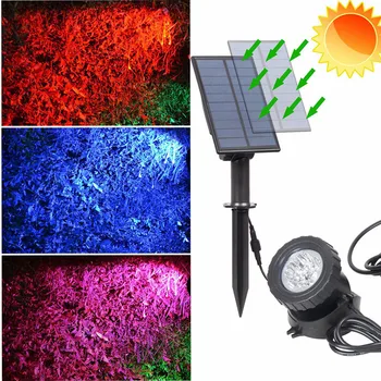 

Solar Powered LED Spotlight Waterproof Spot Light Lamp Garden Pool Pond Outdoor solar light outdoors solar garden light