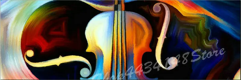Full Square Rhinestone 5d Diamond Painting Color Violin 3d Embroidery Mosaic Art Home Decoration | Дом и сад