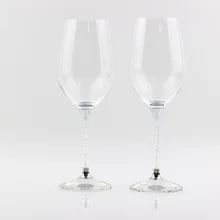 ФОТО lead free customed crystal toasting glasses stemware wedding wine glass anniversary gifts party celebration drinking goblet cup