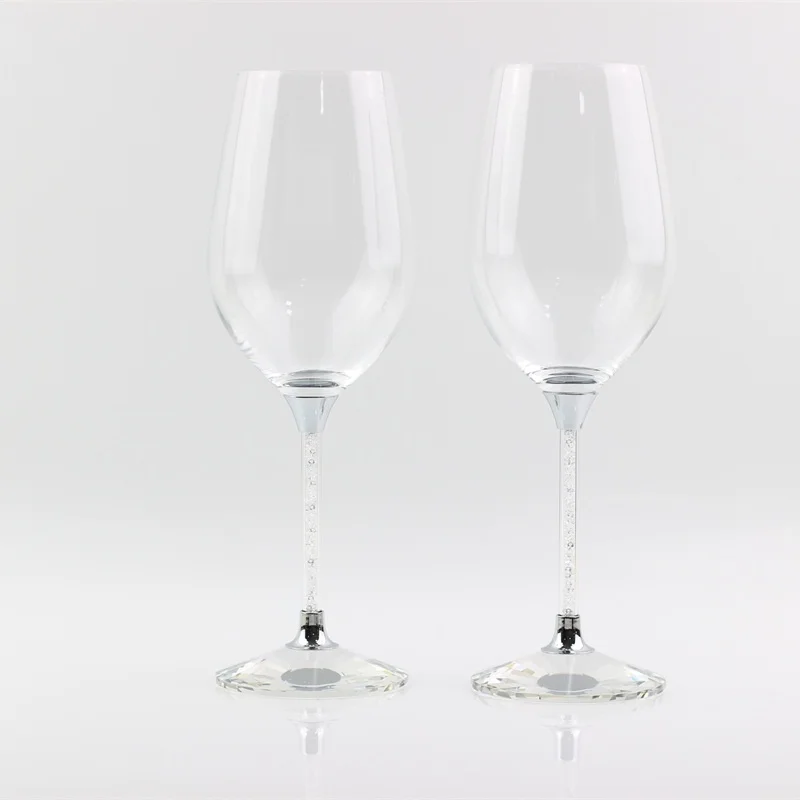 

lead free customized crystal toasting glasses wedding wine glass anniversary gifts party celebration drinking goblet cup