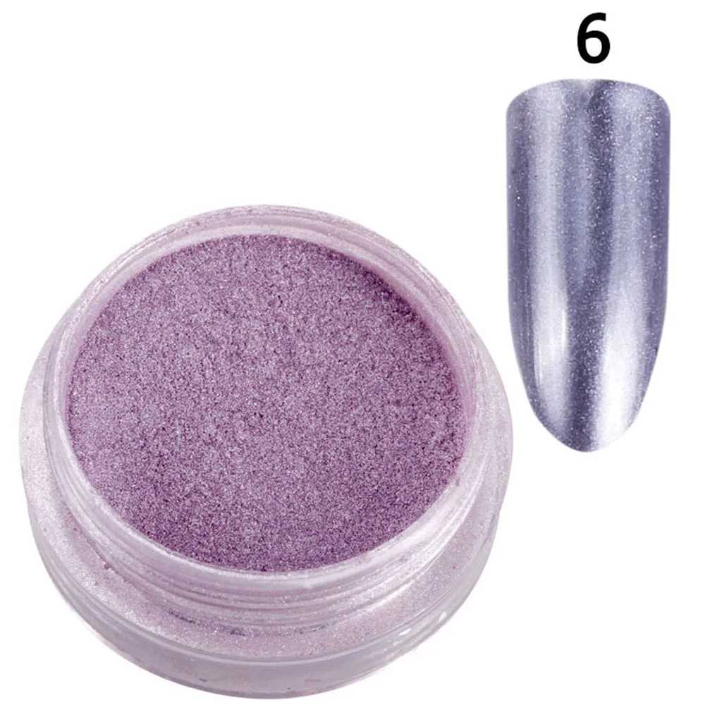 

1 Box Gold Silver Glitter Aluminum Flakes Magic Mirror Effect Powders Sequins Nail Gel Polish Chrome Pigment Decorations #3