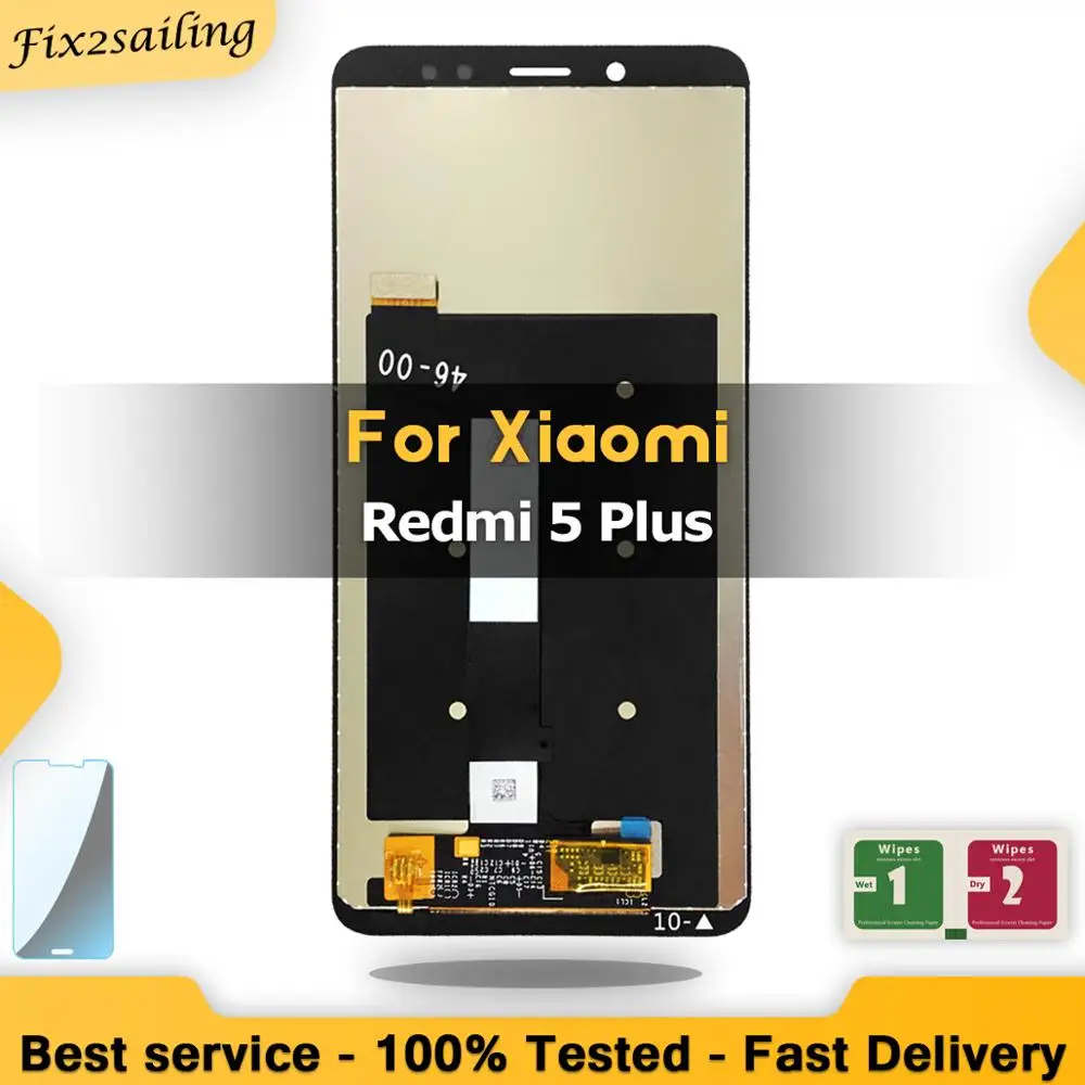 ЖК-дисплей качества AAA для Xiaomi Redmi 5 Plus сенсорный экран Redmi5 ЖК-дигитайзер запасные
