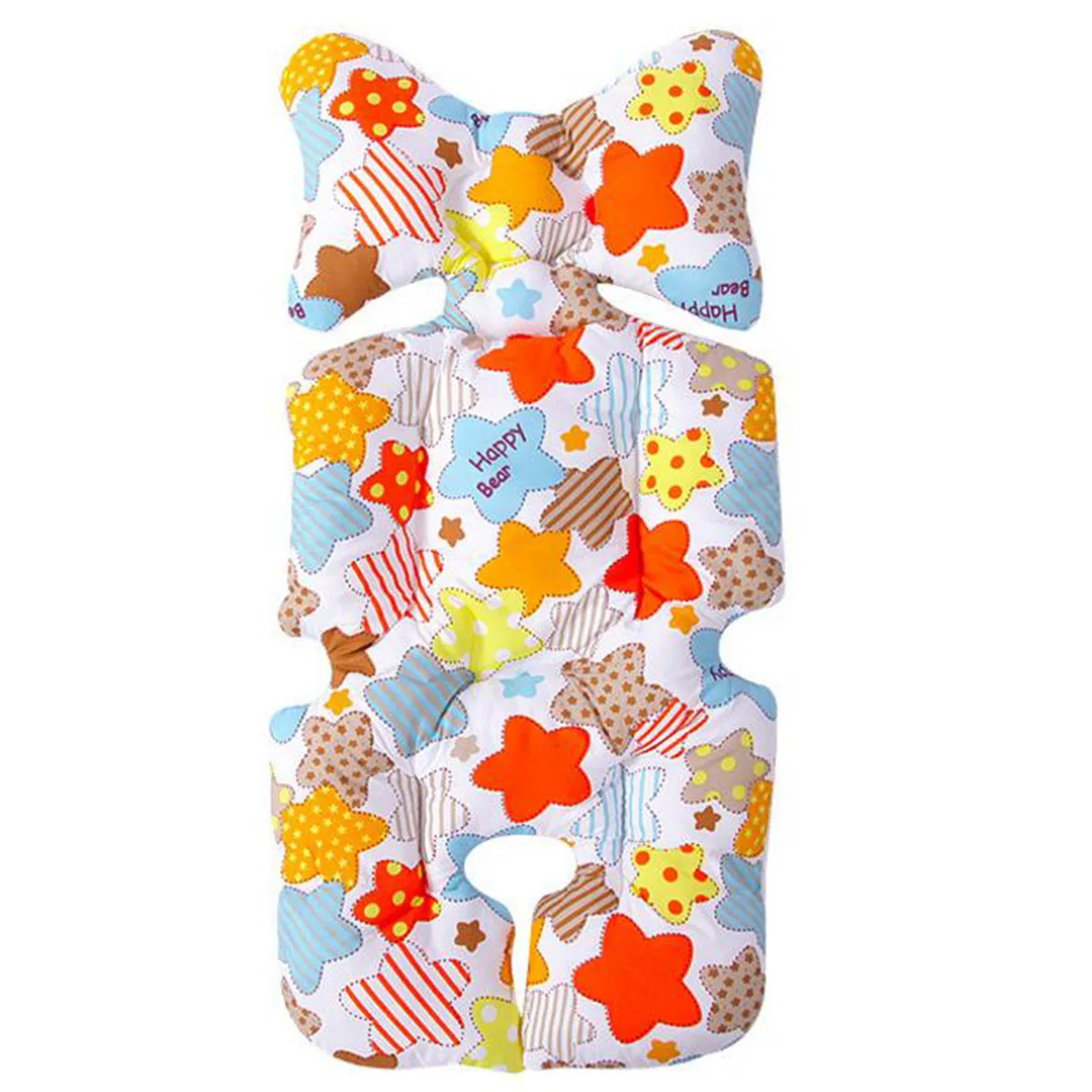 colorful star Детская коляска, хлопок, подушка, чехол для сиденья, коврик, дышащий, мягкий, автомобильный коврик, коляска, моча, подкладка, мультфильм, звезда, матрас, детская тележка - Цвет: colorful star