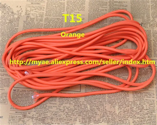 Free shipping (10mLot) twisted electrical wire Vintage Fabric Copper Conductor Eletrical Wire(20.75mm) Edison Bulb Lamps cable (14)