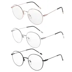 Лето 2018 оптические очки модные ретро Винтаж металлический каркас очки