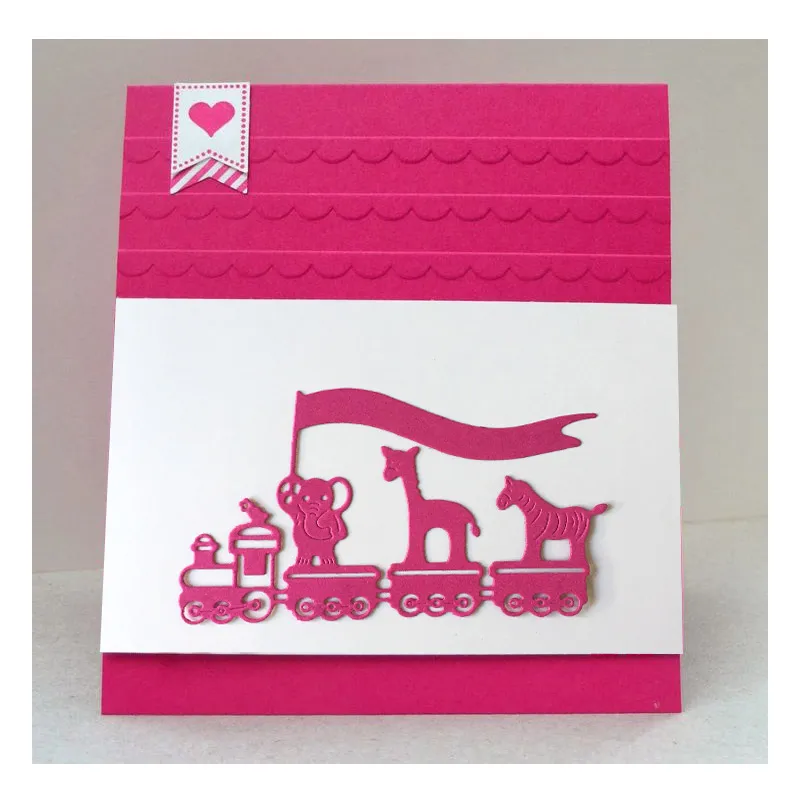 

JC Metal Cutting Dies for Scrapbooking Dies Cut Animals Travel By Train Craft Folder Cards Handmade Album Stencil Alinacrafts