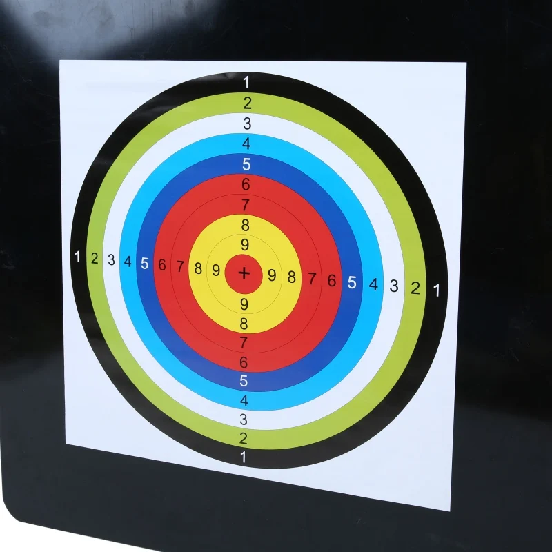 10 шт. 40x40 см съемки целевой квадратных Бумага разноцветные количество печатных стрельба из лука обучение инструмент съемки цель 2018