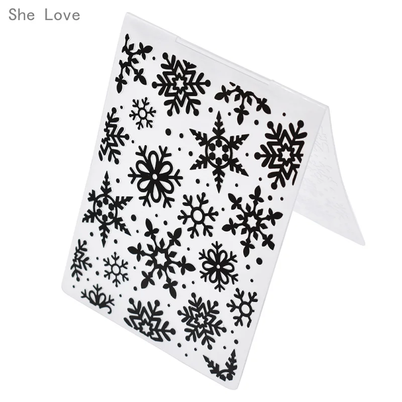 

She Love Plastic Embossing Folder For Scrapbooking Template Photo Album Tool Paper Card Decoration