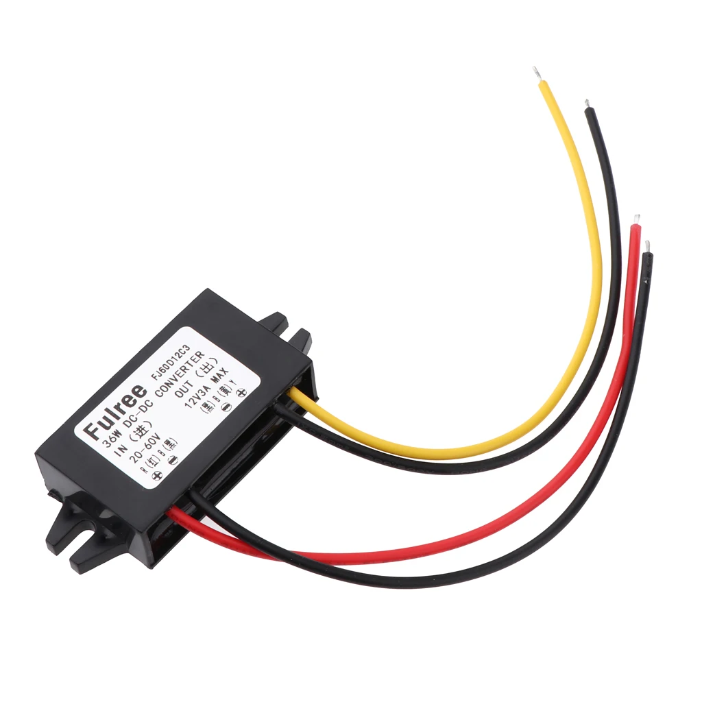 DC to DC Converter Buck Module 20-60V to 12V 3A 36W Step Down Voltage Regulator