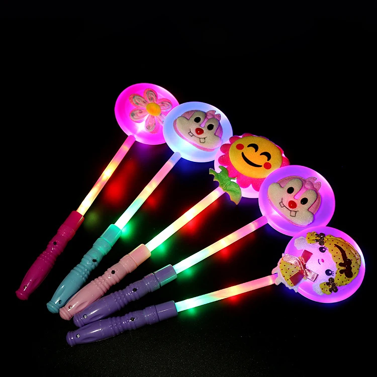 

New Cute Cartoon Love Heart Glowing Sticks Flashing Light Stick Concert Cheering Props Birthday Wedding Glow Party Supplies