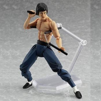 

1 Pcs 14 CM Cool Bruce Lee Chinese Kung Fu Master PVC Movable Action Figures MF Figma 266 Collection Toys Model Original Box