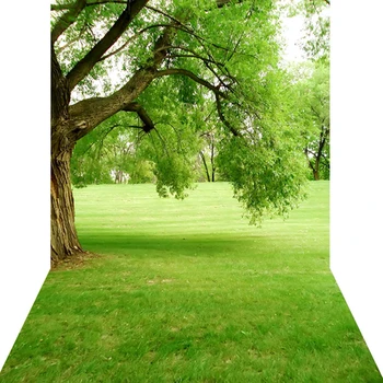 

Spring photography backdrop green grass backdrop studio newborn photophone photo background for children natural scenery D-662