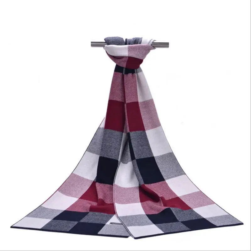 2016 Winter Cashmere Scarf Men Chic Brand Pattern font b Tartan b font Scarf Spring Casual