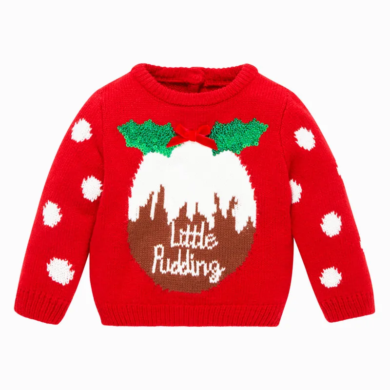 Little Maven New Boys Girls Spring Autumn Winter O-neck Full Cotton Christmas Pudding Pullover Knitted Casual Sweaters Little Maven New Boys Girls Spring Autumn Winter O-neck Full Cotton Christmas Pudding Pullover Knitted Casual Sweaters