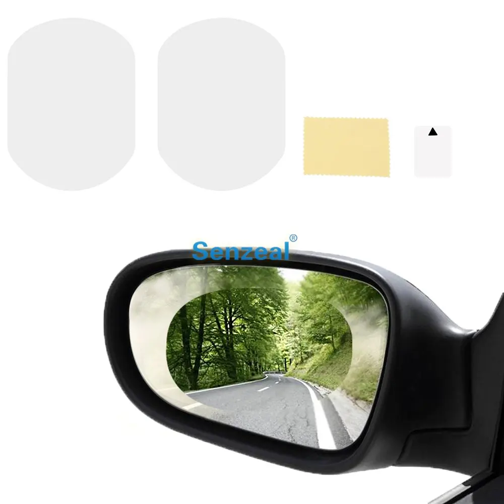 SENZEAL 2pcs Car Rearview Mirror Film Car Side Mirror Protect Film,HD