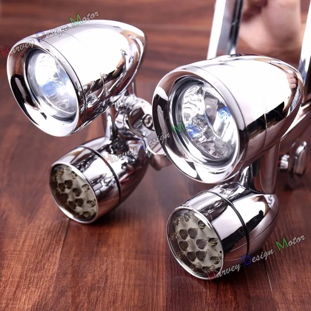 Fairing Mounted Driving Lights&ampLED Smoke Turn Signals for Harley Touring Road King 1997-2017 Model | Автомобили и мотоциклы