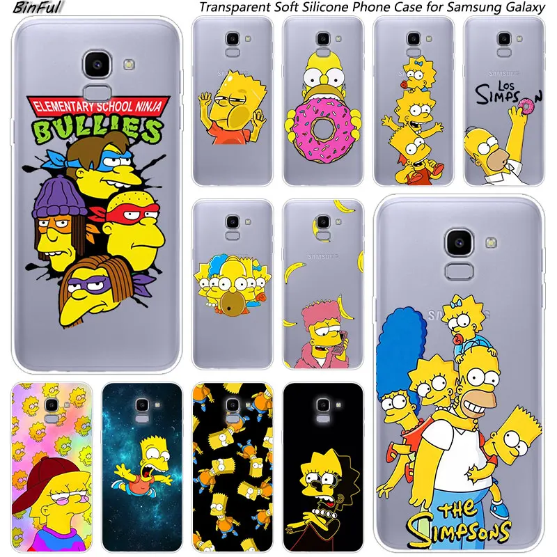 

Hot Los Simpsons Soft Silicone Phone Case For Samsung Galaxy J8 J6 J4 2018 J2 Core J5 J6 J7 Prime J3 2016 2017 EU J4 Plus Cover